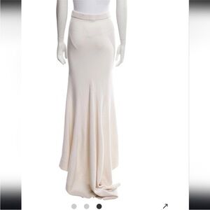 Michael Kors Collection Cashmere Elegant Cream Maxi Skirt